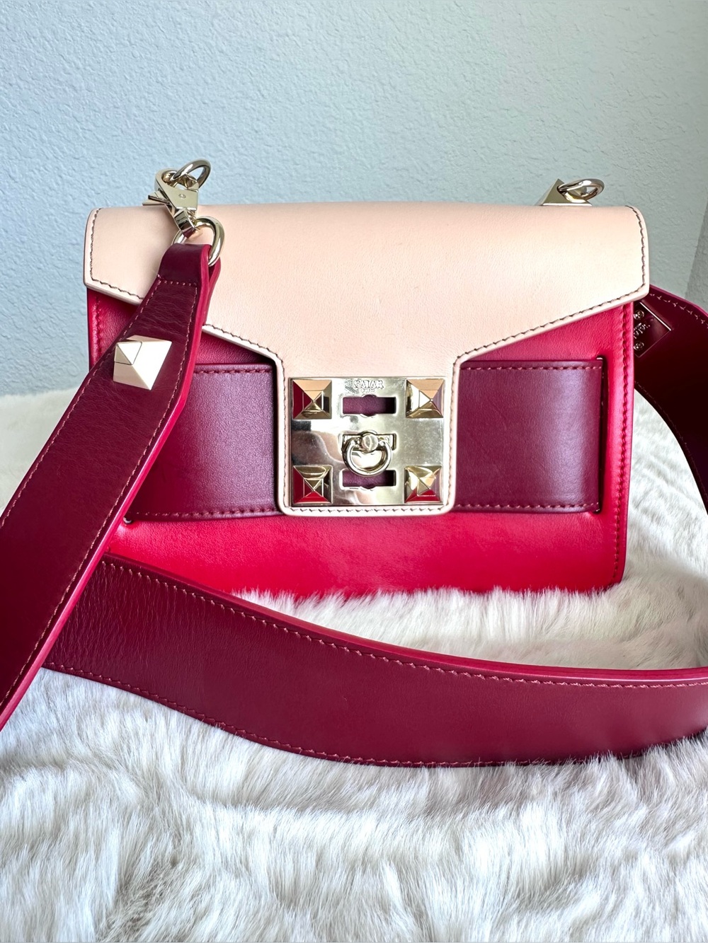 SALAR Milano Leather Bag Red